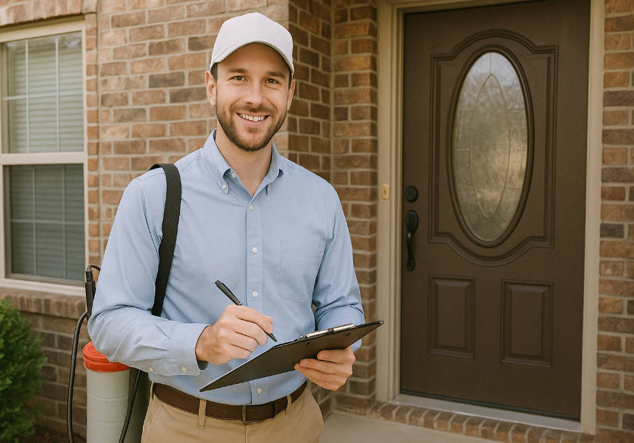 Pest Control in Portland, ME service being performed